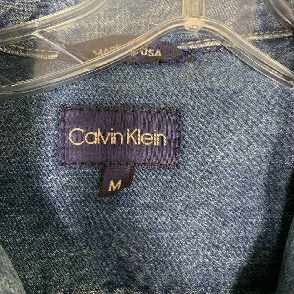Calvin Klein Denim Jean Jacket Size MedIum 1980s 1990s - Picture 12 of 12